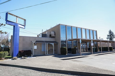 Exterior of the old U.S. Bank building in Skyway, which will now house the expanded Skyway Resource Center. (Photo: Alex Garland)