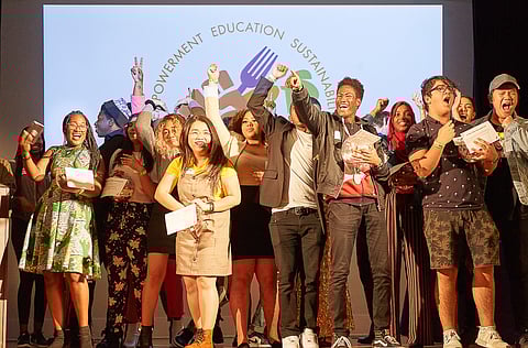 FEEST, an organization led by Youth of Color in South Seattle and south King County, has a focus on running campaigns around food equity in schools, but the organization has also supported other local campaigns regarding issues identified by students. Photo courtesy of FEEST.