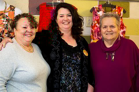 Two Big Blondes Plus Size Consignment's current owner Lisa Michaud stands between the store's co-founder, Winnie Smith (left), and its second owner, Susan Smith (right). (Photo: Dani Weiss, Dani Weiss Photography)
