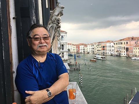 Poet, writer, professor, and the former "bad boy of Asian American theater" Garrett Hongo pictured in Venice. (Photo: Steven Varni)