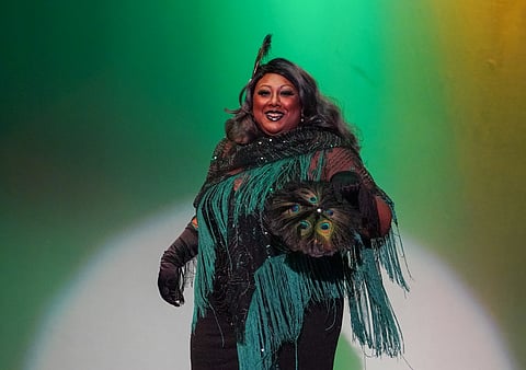 Mx. Pucks A'Plenty is a queer, nonbinary burlesque performer and producer. The Curve Collective Cabaret, an all-Black, Fatlesque group, was started by Pucks and performer and producer Lavish Leone in 2020. (Photo: Susan Fried)