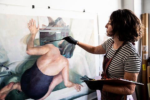 Artist Grace Flott is one of the many artists with studio space at Inscape. (Photo: Kirsten Mohan Photography)