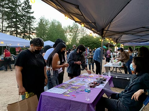 VietQ, an organization that promotes and connects the Vietnamese LGBTQ+ community, is putting on what's likely the largest showcase of queer, trans, Black, Indigenous, and People of Color (QTBIPOC) vendors on Saturday, June 4, 2022. Pictured: VietQ's market in 2021. (Photo: Dao Tran)