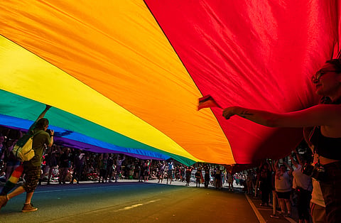The spirit of this year's Pride Parade was one of joy, inclusivity, and resistance against the Supreme Court ruling that overturned Roe v. Wade. (Photo: Susan Fried)