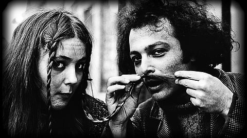 Piero Heliczer (right) was a beat poet, experimental filmmaker, and publisher well-respected in the art world, but in his own family he was an absentee father suffering from untreated mental illness. In "The Invisible Father," his daughter Thrse, retraces his steps in her quest to learn more about the artist he was, and the history of her own family. Pictured with Patti Chenis, Thrse's mother. (Photo: Gerard Malanga)