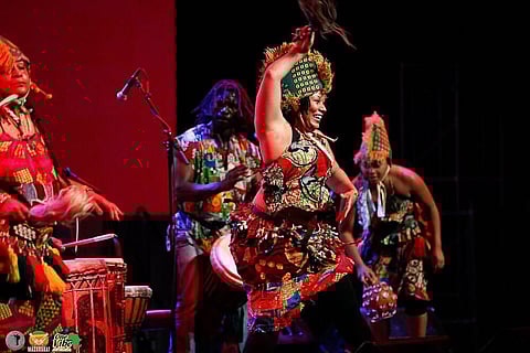 The eighth annual Madaraka Festival features live music and performances from African artists, as well as artists from Seattle's African diaspora communities. Pictured are dancers from Kouyate Arts at Madaraka Festival in 2015. Photo courtesy of One Vibe Africa.