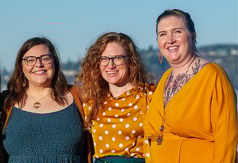 The three founders of Liberating Jasper: Maggie Mills, Colleen Young, and Alex McKee. (Photo: Cory Verellen, courtesy of Liberating Jasper)