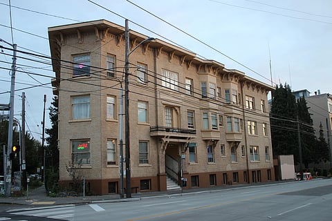 The Madkin Apartments building was built in 1905 and, before the recent sale to a private company, was owned by three generations of Black Seattleites. (Photo: Guy Oron)