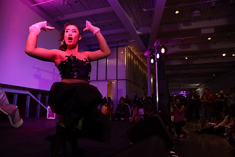 Drag performer Kylie Mooncakes 007 performing at Legendary Children on Sept. 23. (Photo: Alex Garland)