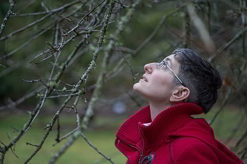 Carolyn E. Bick is the winner of the 2022 Real Change Editorial Award in part for their reporting through the Watchdragon project published by the South Seattle Emerald. Watchdragon has reported on stories including the mishandling by the Community Police Commission of allegations of sexual assault against Seattle cops. (Photo courtesy of Carolyn E. Bick.)