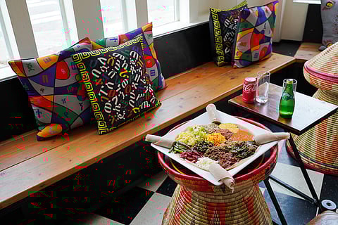 A veggie combo at Delish Ethiopian Cuisine in Hillman City. Delish is one of over 200 restaurants participating in Seattle Restaurant Week. (Photo: Jaidev Vella)