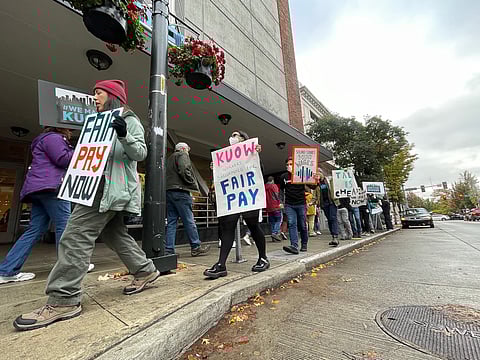 Photo courtesy of KUOW/SAG-AFTRA newsroom union.