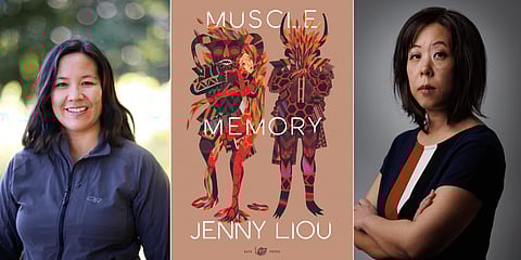 Poet and former MMA cage fighter Jenny Liou (left) will talk with writer, poet, and artist Shin Yu Pai about her new book of poetry, "Muscle Memory," on Dec. 7. (Image courtesy of The Seattle Public Library.)