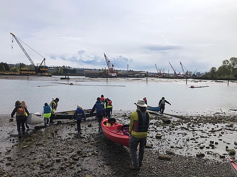 2022 Duwamish River paddling program with Shared Spaces Foundation and the Heron's Nest. (Photo: Amanda Lee)
