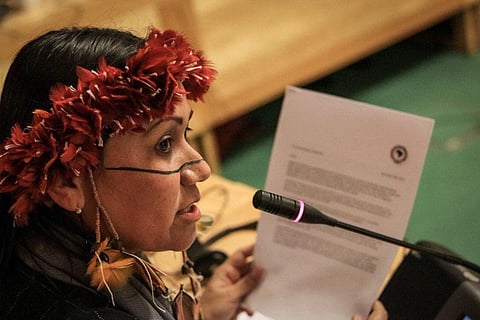 Nara Bar of the Bar Nation at COP26 (the UN Climate Change Conference) in Glasgow, Scotland, in 2021. (Photo: Tracy Rector)