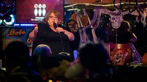 Seasoned comedian Cheri Hardman performs a stand-up comedy set and captivates audiences with what she describes as "hilarious tales about being a plus size, menopausal babe." (Photo courtesy of The Disabled List.)