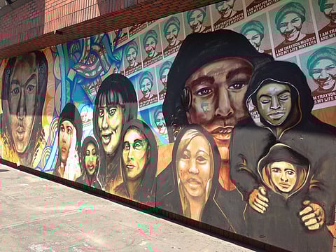 Trayvon Martin mural by Robert Trujillo attributed to Steve Rhodes under a Creative Commons 2.0 license (CC BY-NC-ND 2.0).