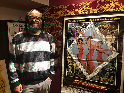 Tony Benton, curator of the "Call to Conscience – Black History Month Museum,"hopes the museum will teach people about local history. The museum is in the Columbia City Theater, which at one time was Rainier Cinema, which showed Black films. (Photo: Rosette Royale)