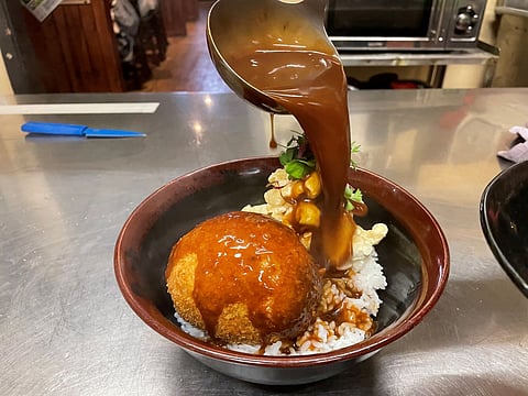Itsumono's loco moco Scotch egg. (Photo courtesy of Itsumono.)