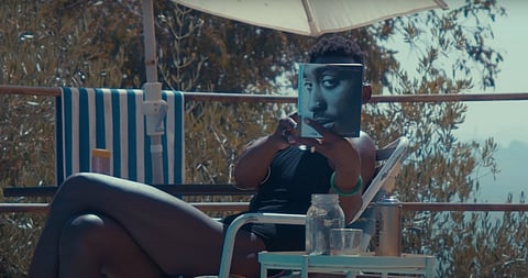 A scene from the film "Prayer III" by Dez'Mon Omega Fair, showing at Wa Na Wari. (Photo courtesy of Wa Na Wari.)