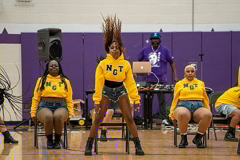 The New Generation Throwback dance team (NGT) won best theme for their dynamic performance at Bubblin Brown Sugar 2023. (Photo: Susan Fried)
