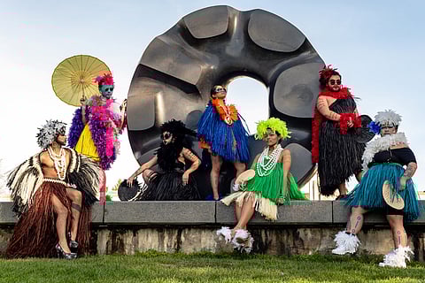Guma' Gela' Birds of Paradise Fashion Show at the Seattle Asian Art Museum in 2020. (Photo: Clay Aflleje)