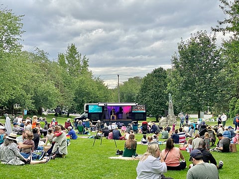 Attendees enjoy a free SEEDArts summer concert in Columbia Park in 2022. (Photo: Julie Fowells)
