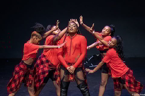 A scene from the Black Drag Show, with performer Hot Pink Shade (center). The Black Drag Show is one of the recipients of Northwest Film Forum's Collective Power Fund. (Photo: Susan Fried)