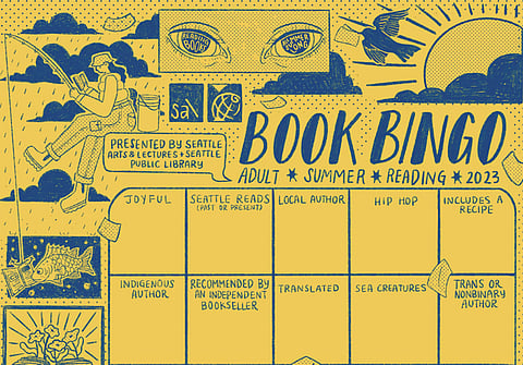 This year's English Summer Book Bingo cards were designed by Monyee Chau.
