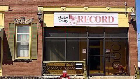 In an unprecedented raid on Friday, Aug. 11, 2023, local law enforcement seized computers, cellphones, and reporting materials from the Marion County Record office in Marion, Kansas. Photo via mark reinstein/Shutterstock.com