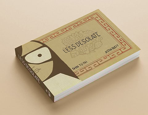 Poet Shin Yu Pai and illustrator Justin Rueff are dropping their haiku comic collection, "Less Desolate," at Fantagraphics Bookstore and Gallery this Saturday, Nov. 11, 2023. (Photo courtesy of Blue Cactus Press.)