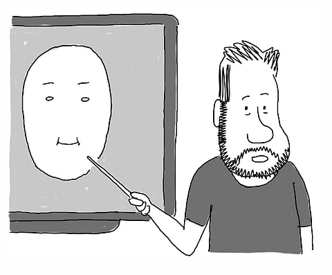 Author of "Sunday Comix" Brett Hamil in cartoon form. (Comic: Brett Hamil.)