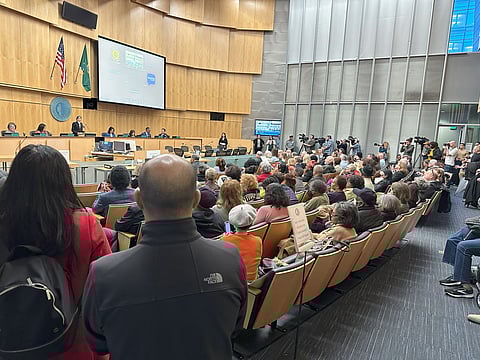 On Jan. 2, 2024, the winning candidates from November's General Election were sworn in as Seattle City Councilmembers. (Photo: Phil Manzano)