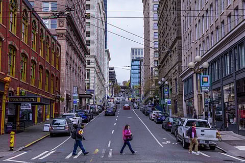 Pioneer Square in 2018. Photo via Roman Khomlyak/Shutterstock.com