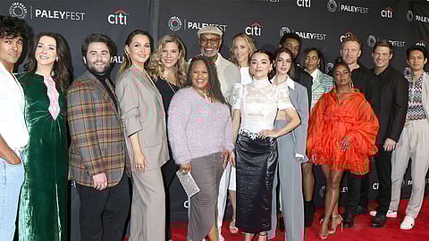 The "Grey's Anatomy" Season 19 cast at the 2023 PaleyFest at the Dolby Theater in Los Angeles, California, on April 2, 2023. Photo via Kathy Hutchins/Shutterstock.com