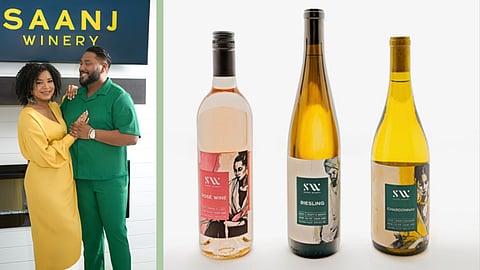 Saanj Winery is a new urban winery venture for co-founders (and couple!) Kye Freeman-Chaudhry and Shahron Chaudhry. (Photo courtesy of Saanj Winery.)