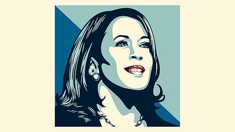Shepard Fairey, the artist for President Barack Obama's iconic Hope poster, endorsed Vice President Kamala Harris for president ahead of the Democratic National Convention and released this poster for free download. (Art: Shepard Fairey)