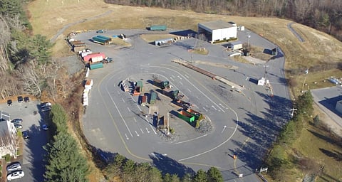 Aerial photo of Hanover's transfer station.