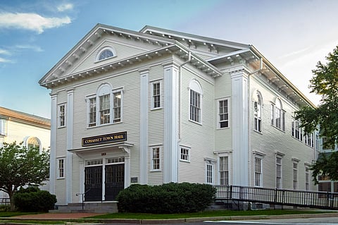 Cohasset Town Hall viewed from the street