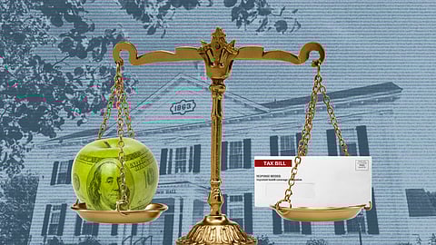 A comprise reached by the Hanover Select Board proposes raising taxes but fall short of reversing previous cuts.