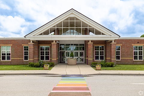 Exterior of Deer Hill School in Cohasset, MA.