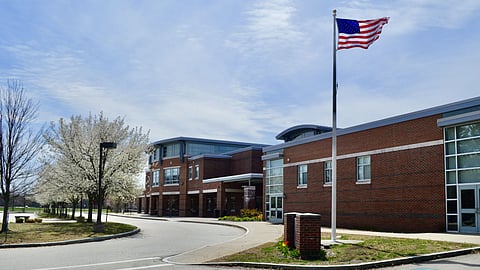 Exterior of Hingham High School