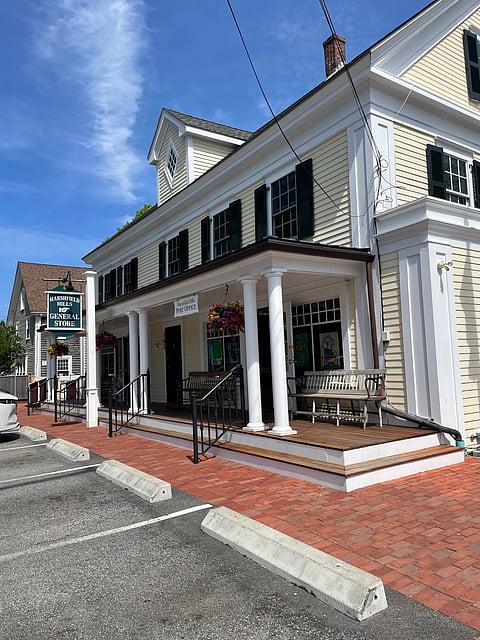 exterior shot of the Marshfield General Store
