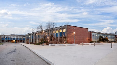exterior of Scituate High School, MA