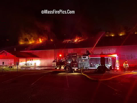 Massive Fire Engulfs South Shore Sports Center