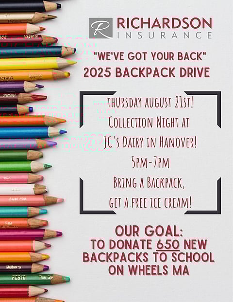 Richardson Insurance Backpack Drive