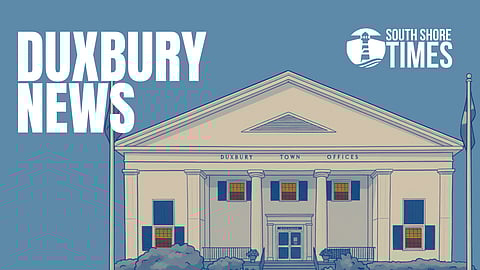 An illustration of Duxbury Town Hall
