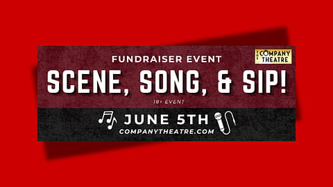 Scene Song Sip fundraiser graphic- just words and info
