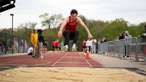 The boys' team earned podium spots in high jump, triple jump and long jump.