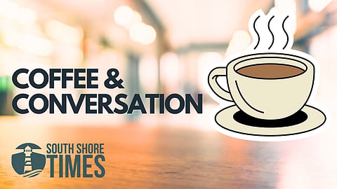South Shore Times logo with coffee cup